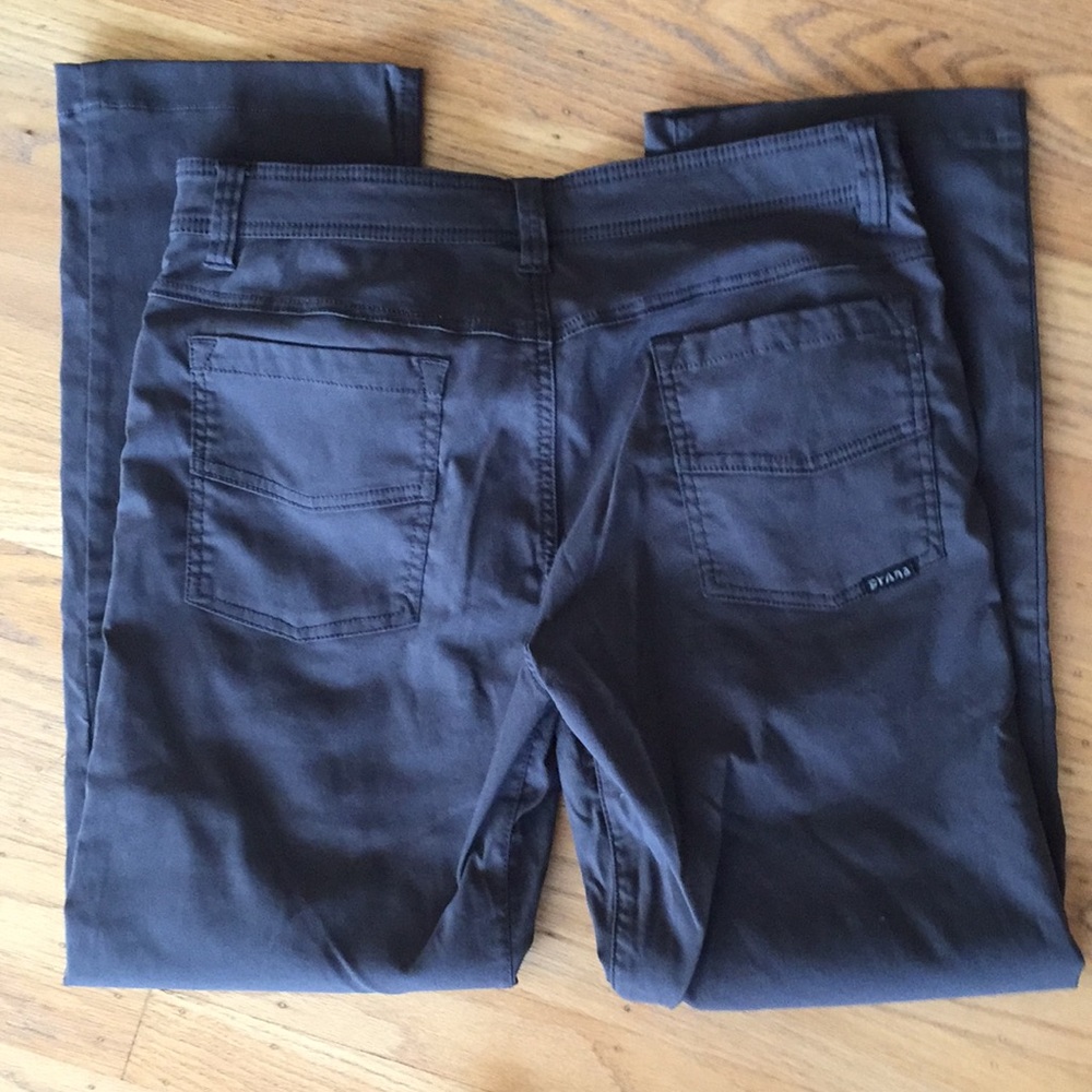 Prana charcoal grey pants quick drying